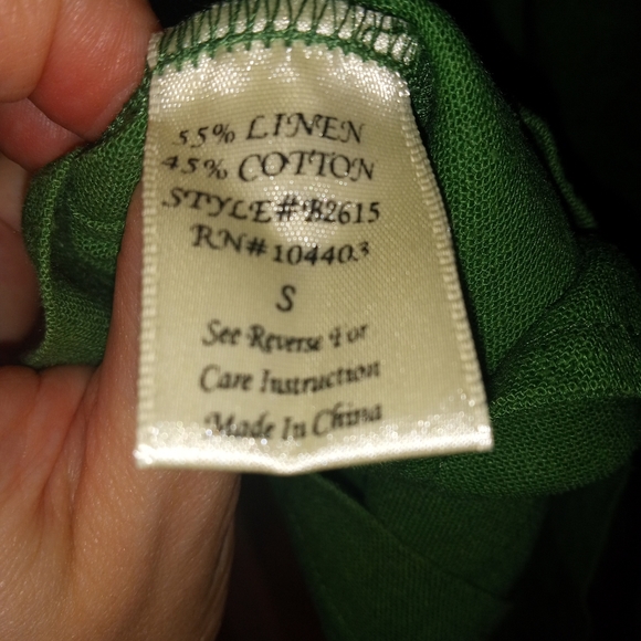 🧟Green Linen/cotton romper - Picture 7 of 8